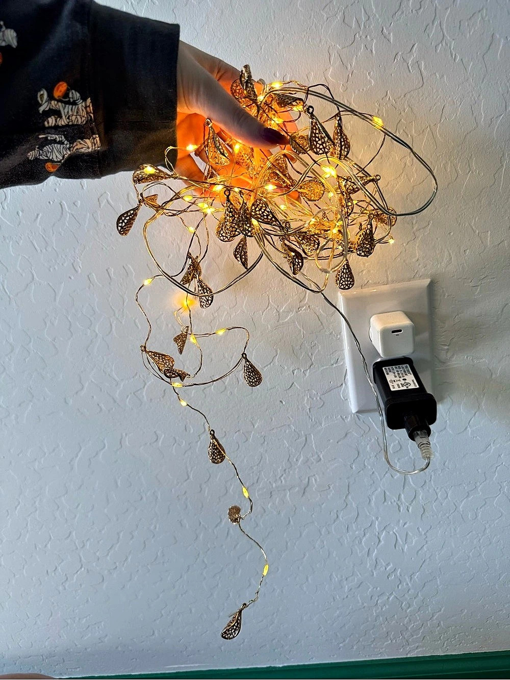 Gold Leaf String Lights